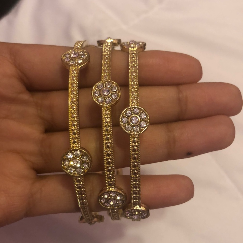 Gold Stackable Bangles - image 1